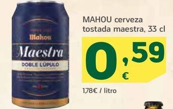 HiperDino Cerveza mahou oferta