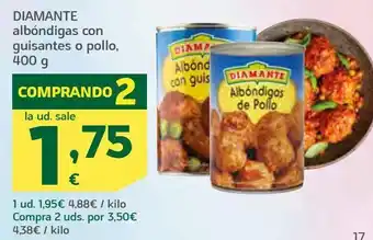 HiperDino Albóndigas diamante oferta