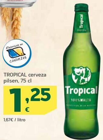 HiperDino Cerveza tropical oferta