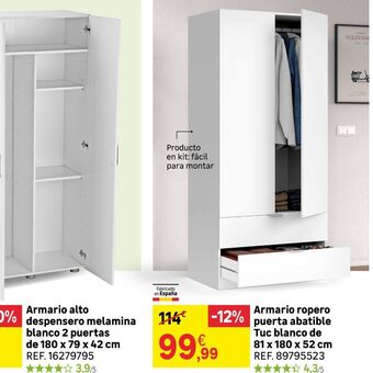 Leroy Merlin Armario ropero oferta