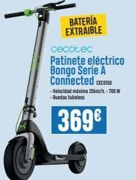 Beep Batería extraible cecotec patinete eléctrico bongo serie a connected ceconso -velocidad máxima 25km/h. - 700w -ruedas tub oferta