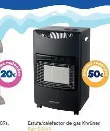 Tiendas MGI 8 dondos estufa/calefactor de gas khrüner. ref: 50469 clos 50€ oferta