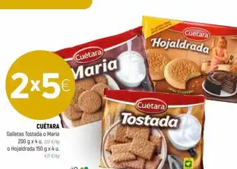 Coviran Cuétara galletas tostado o maria oferta