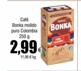 FROIZ Café bonka molido puro colombia oferta