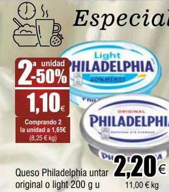 FROIZ Queso philadelphia untar original o light oferta
