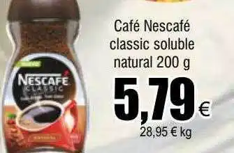 FROIZ Café nescafé classic soluble natural oferta