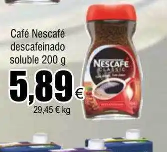 FROIZ Café nescafé descafeinado soluble oferta