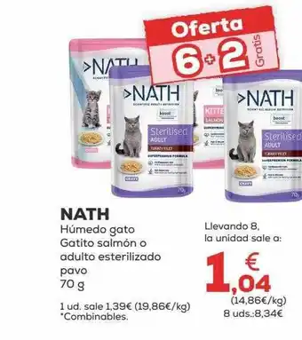 Kiwoko Nath húmedo gato gatilo salmón o adulto esterilizado oferta