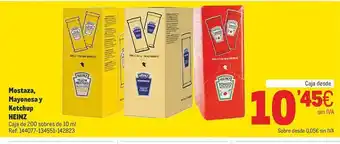 Makro Mostaza mayonesa y ketchup heinz oferta