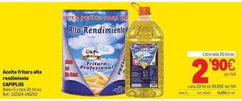 Makro Aceite fritura alto rendimiento capiplus oferta
