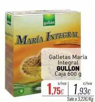 Cuevas Cash Galletas maría integral gullon caja oferta