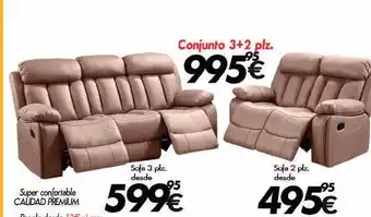 Konfortard Conjunto 3+2 plz sofa 3 plz sofja 2 plz oferta