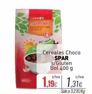Cuevas Cash Cereales choco spar s-gluten bol oferta