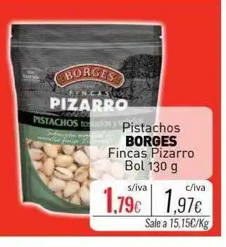 Cuevas Cash Pistachos borges fincas pizarro bol oferta