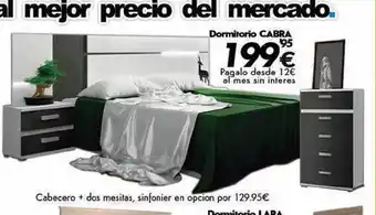 Konfortard Dormitorio cabra oferta