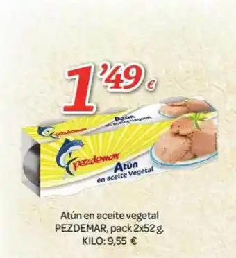 Alsara Supermercados Atún en aceite vegetal pezdemar pack 2 oferta