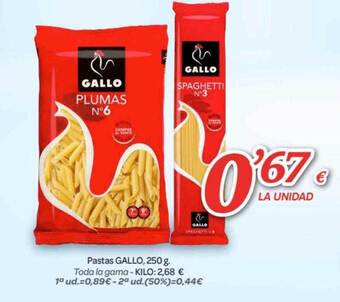 Alsara Supermercados Pastas gallo oferta