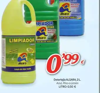 Alsara Supermercados Deterlejía alsara azul, pino o limón oferta