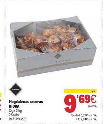 Makro Magdalenas caseras rioba oferta