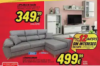 Rapimueble Apilable de salón chaiselongue oferta