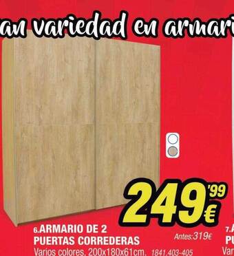 Rapimueble Armario de 2 puertas correderas oferta