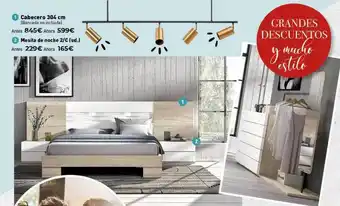 Mubak Cabecero 304 cm o mesita de noche oferta