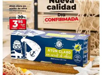 Dia Atún claro en aceite de oliva dia mari marinera pack-6 oferta