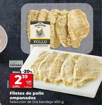 Dia Filetes de pollo empanados selección de dia bandeja oferta