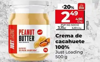 Dia Crema de cacahuete 100% just loading oferta