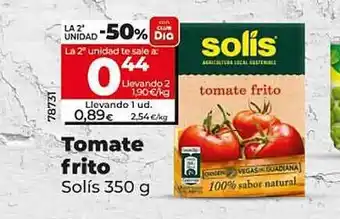 Dia La 2a unidad -50% tomate frito solís oferta