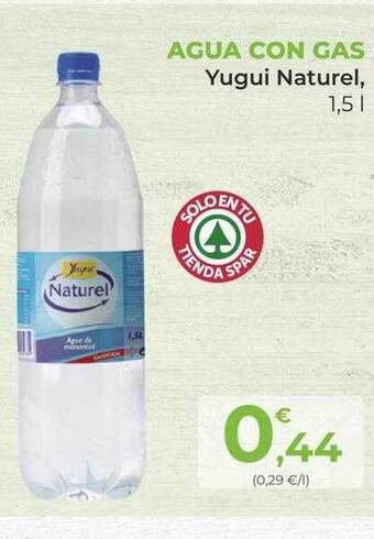 SPAR Gran Canaria Agua con gas yugui naturel oferta