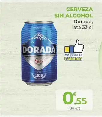SPAR Gran Canaria Cerveza sin alcohol dorada oferta