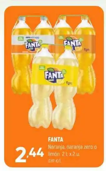 Coviran Fanta naranja naranja zero o limón oferta