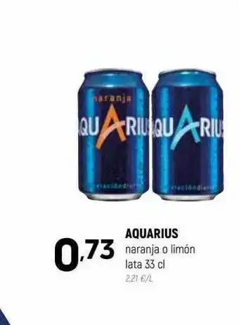 Coviran Aquarius naranja o limón oferta