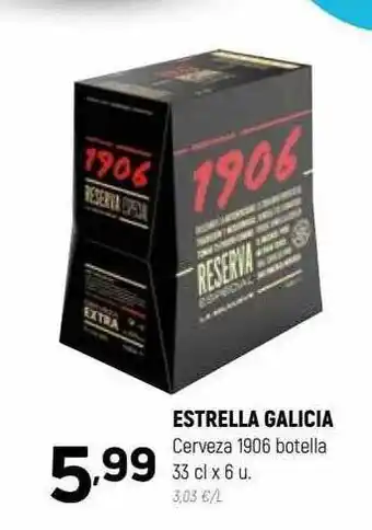 Coviran Estrella galicia cerveza 1906 botella oferta