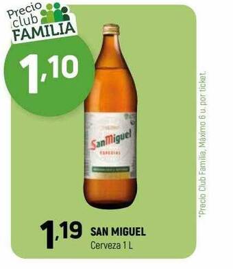 Coviran San miguel cerveza 1l oferta