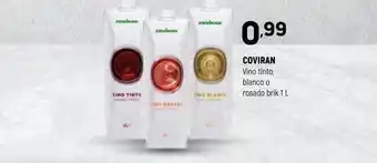 Coviran Coviran vino tinto blanco o rosado oferta