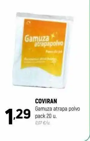 Coviran Coviran gamuza atrapa polvo pack 20 oferta