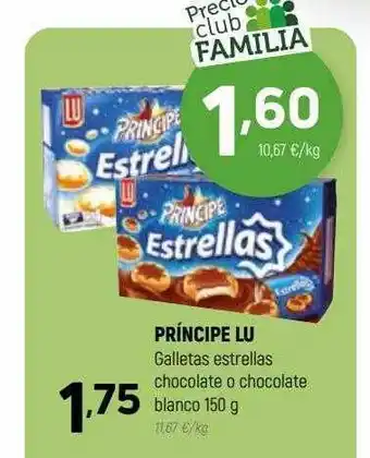 Coviran Principe lu galletas estrellas chocolate o chocolate blanco oferta