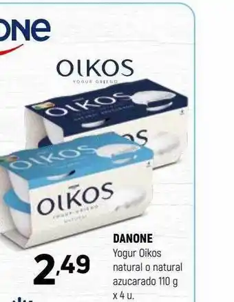 Coviran Danone yogur oikos natural o natural azucarado oferta