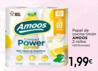 Supermercados Piedra Papel de cocina limón amoos 2 rollos oferta