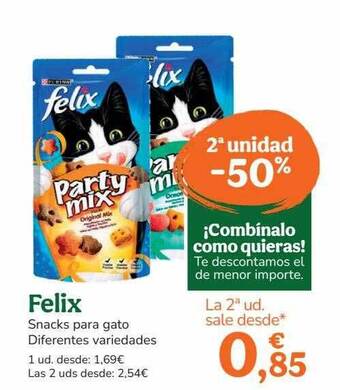 TiendAnimal Felix snacks para gato oferta