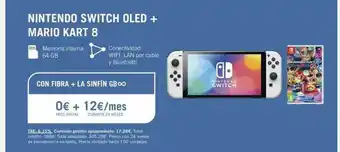 Yoigo Nintendo switch oled + mario kart 8 oferta