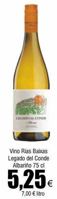 FROIZ Vino rias baixas legado del conde albariño oferta