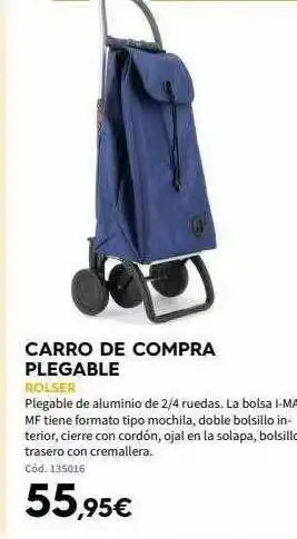 ferrOkey Carro de compra plegable rolser oferta