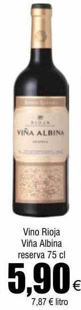FROIZ Vino rioja viña albina reserva oferta