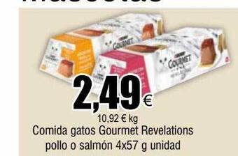 FROIZ Comida gatos gourmet revelations pollo o salmón oferta