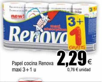 FROIZ Papel cocina renova maxi 3+1 oferta
