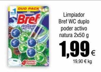 FROIZ Limpiador bref wc duplo poder activo natura oferta