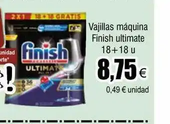 FROIZ Vajillas máquina finish ultimate 18+18 oferta